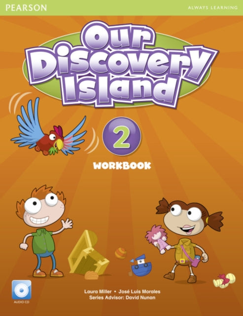 Book cover of: Our Discovery Island American Edition Workbook with Audio CD 2 Pack. By: Laura Miller
