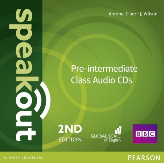 Book cover of: Speakout Pre-Intermediate 2nd Edition Class CDs (2). By: Antonia Clare