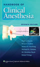 Book cover of: Handbook of Clinical Anesthesia. By: Paul G. Barash
