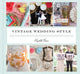 Book cover of: Vintage Wedding Style. By: Elizabeth Demos