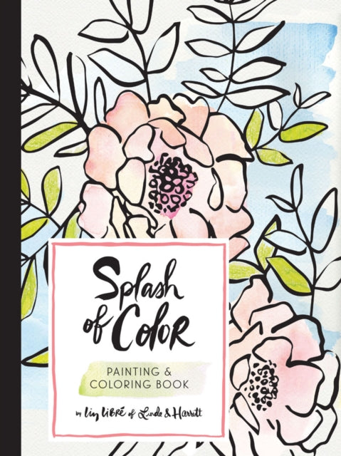 Book cover of: Splash of Color Painting & Coloring Book. By: Linda and Harriett Staff