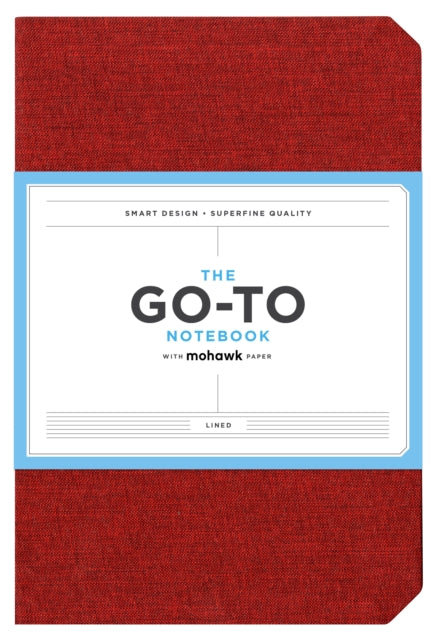 Book cover of: Go-To Notebook with Mohawk Paper, Brick Red Lined