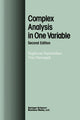 Book cover of: Complex Analysis in One Variable. By: Raghavan Narasimhan