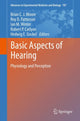 Book cover of: Basic Aspects of Hearing. By: Brian C. J. Moore