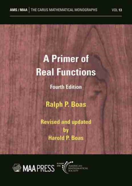 Book cover of: Primer of Real Functions. By: Ralph P. Boas