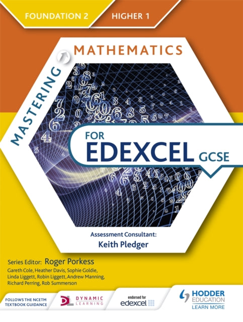 Book cover of: Mastering Mathematics for Edexcel GCSE: Foundation 2/Higher 1. By: Gareth Cole