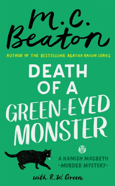 Book cover of: Death of a Green-Eyed Monster. By: M.C.  Beaton