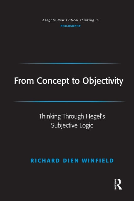 Book cover of: From Concept to Objectivity. By: Richard Dien Winfield