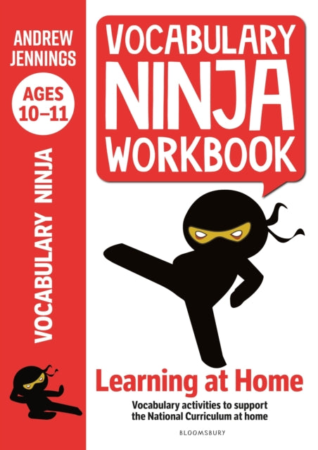 Book cover of: Vocabulary Ninja Workbook for Ages 10-11. By: Andrew Jennings