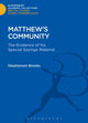 Book cover of: Matthew's Community. By: Stephenson Brooks