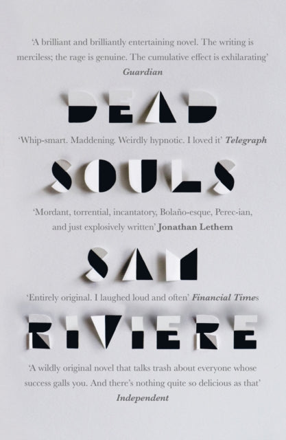Book cover of: Dead Souls. By: Sam Riviere