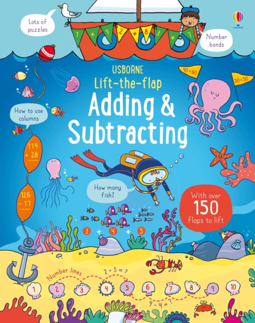 Book cover of: Lift-the-Flap Adding and Subtracting. By: Rosie Hore