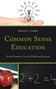 Book cover of: Common Sense Education. By: Ernest J. Zarra