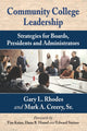 Book cover of: Community College Leadership. By: Gary L. Rhodes