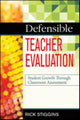 Book cover of: Defensible Teacher Evaluation. By: Rick Stiggins