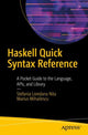 Book cover of: Haskell Quick Syntax Reference. By: Stefania Loredana Nita
