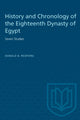 Book cover of: History and Chronology of the Eighteenth Dynasty of Egypt. By: REDFORD