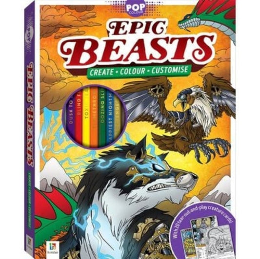 Book cover of: Pop Colour: Epic Beasts (2020 ed)