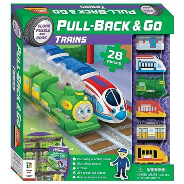 Book cover of: Pull Back & Go: Trains