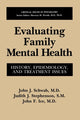 Book cover of: Evaluating Family Mental Health. By: John J. Schwab