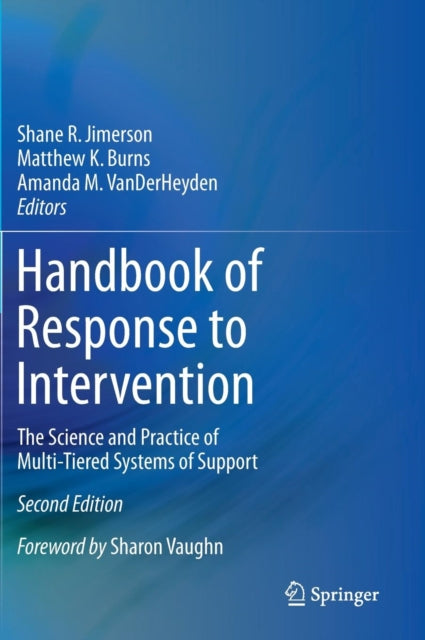 Book cover of: Handbook of Response to Intervention. By: Shane R. Jimerson