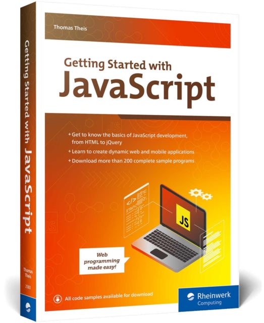 Book cover of: Getting Started with JavaScript. By: Thomas Theis
