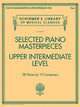 Book cover of: Selected Piano Masterpieces - Upper Intermediate