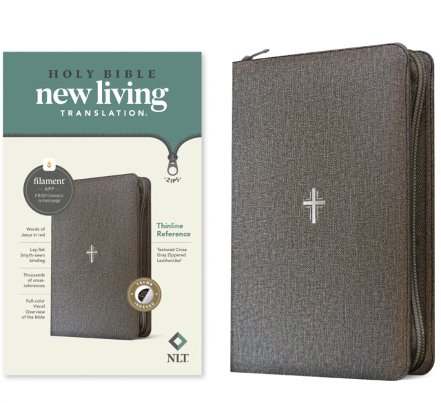 Book cover of: NLT Thinline Reference Zipper Bible, Filament Enabled