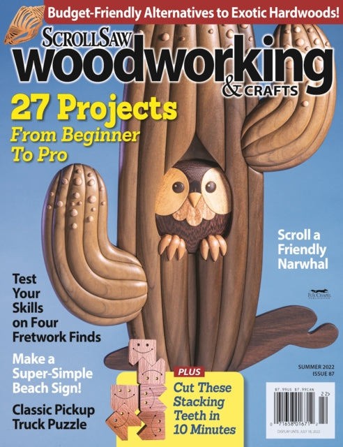 Book cover of: Scroll Saw Woodworking & Crafts Issue 87 Summer 2022