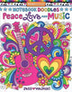 Book cover of: Notebook Doodles Peace, Love, and Music. By: Jess Volinski