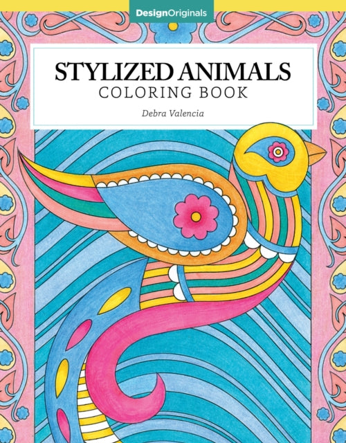 Book cover of: Stylized Animals Coloring Book. By: Debra Valencia