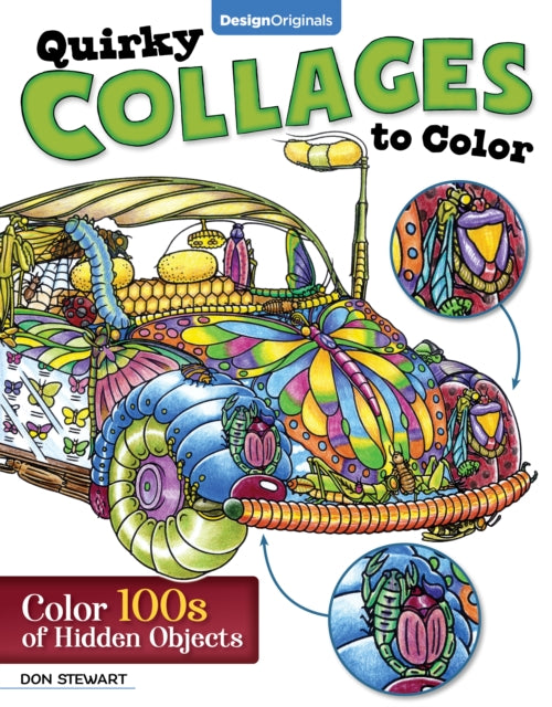Book cover of: Quirky Collages to Color. By: Don Stewart
