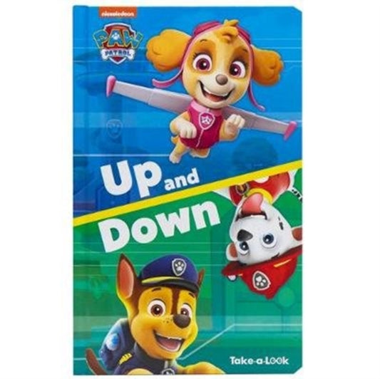 Book cover of: Paw Patrol Up & Down Take A Look Book OP. By: Emily Skwish