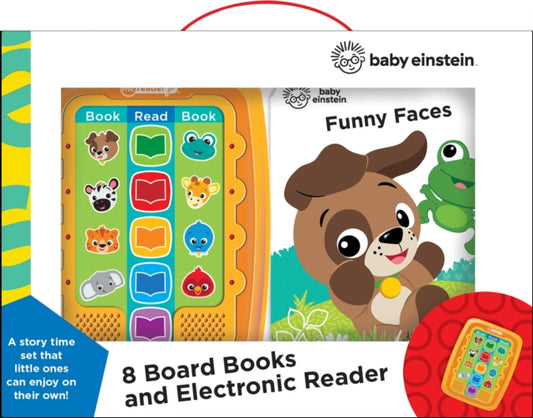 Book cover of: Baby Einstein: Me Reader Jr 8 Board Books and Electronic Reader Sound Book Set. By: Rachel Halpern