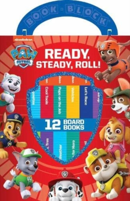 Book cover of: Nickelodeon PAW Patrol: Ready, Steady, Roll! 12 Board Books. By: Phoenix International Publications