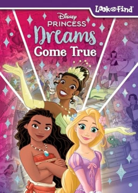 Book cover of: Disney Princess Dreams Come True Midi Look & Find. By: PI Kids