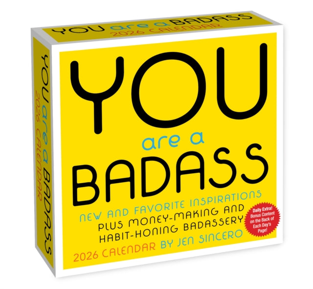 Book cover of: You Are a Badass 2026 Day-to-Day Calendar