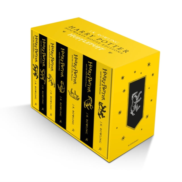 Book cover of: Harry Potter Hufflepuff House Editions Paperback Box Set. By: J. K. Rowling