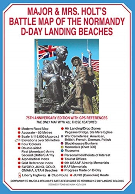 Book cover of: Major & Mrs Holt's Battle Map of The Normandy D-Day Landing Beaches (Map)