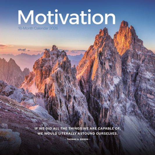 Book cover of: Motivation Square Wall Calendar 2026
