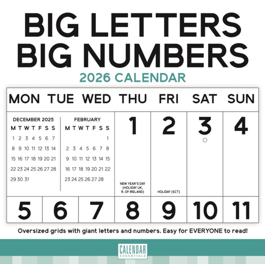 Book cover of: Essential Big Letters Big Numbers Square