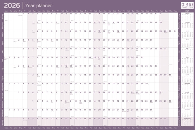 Book cover of: Essential Roll Planner Calendar 2026