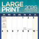 Book cover of: Large Print Square Wall Sunday Start Cal