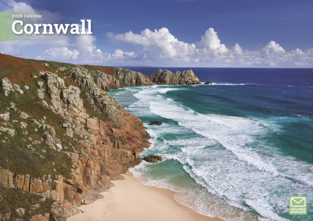 Book cover of: Cornwall A4 Calendar 2026