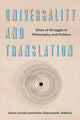 Book cover of: Universality and Translation. By: Gavin Arnall
