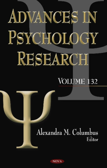 Book cover of: Advances in Psychology Research. By: Alexandra M. Columbus