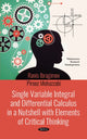 Book cover of: Single Variable Integral and Differential Calculus in a Nutshell with Elements of Critical Thinking. By: Ranis Ibragimov
