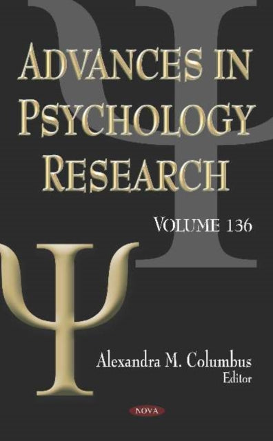 Book cover of: Advances in Psychology Research. By: Alexandra M. Columbus