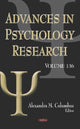 Book cover of: Advances in Psychology Research. By: Alexandra M. Columbus