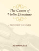 Book cover of: Canon of Violin Literature. By: Jo Nardolillo